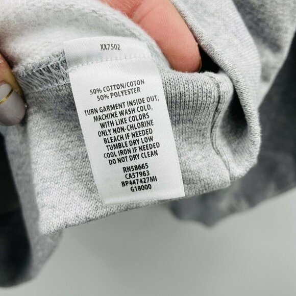 BP Womens Size Small Evil Eye Voted Graphic Crew Neck Pullover Sweatshirt Gray - Picture 7 of 7